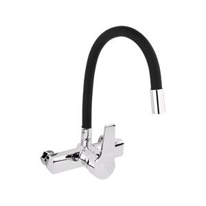 Hardware, KITCHEN FAUCET WITH BLACK FLEXIBLE SPOUT, FALA