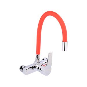 Hardware, KITCHEN FAUCET WITH RED FLEXIBLE SPOUT, FALA