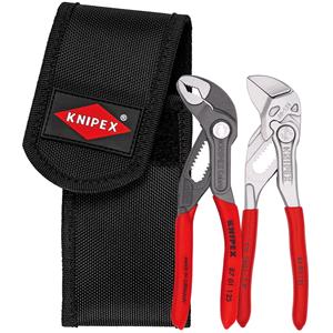 Plier Sets, KNIPEX Mini Pliers Set in Belt Tool Pouch, 2 Parts, Knipex