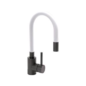 Hardware, KITCHEN FAUCET BLACK FLEXIBLE WHITE, FALA