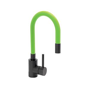 Hardware, KITCHEN FAUCET BLACK FLEXIBLE GREEN, FALA