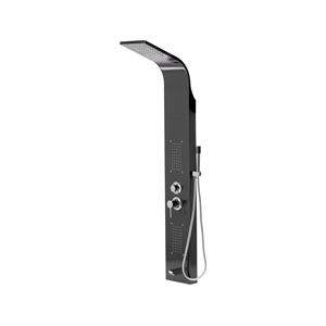 Hardware, SHOWER PANEL STEELY 3 BLACK TITANIUM, FALA