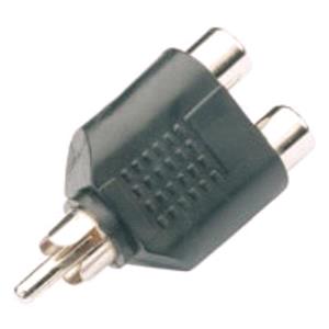 Electrical Caravan Accessories, WE11127 Splitter RCA plug to 2 x RCA sockets, QTX