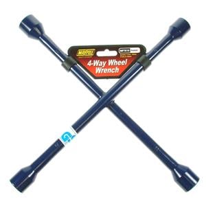 Travel and Touring, 4 Way Wheel Wrench   Blue, MAYPOLE