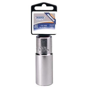 Sockets, Draper Expert 33788 22mm 1 2 inch Square Drive Hi Torq 12 Point Deep Socket, Draper
