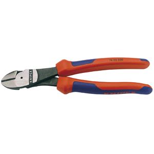 Side Cutter Pliers, Knipex 78428 200mm High Leverage Diagonal Side Cutter with 12 Degree Head, Knipex