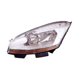 Lights, Left Headlamp (Halogen, Takes H7 Bulb, Original Equipment) for Citroen C4 Picasso 2013 on, 