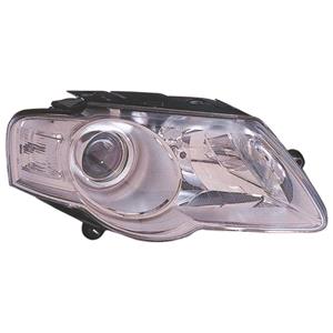 Lights, Right Headlamp (Halogen, Takes H7/H7 Bulbs, Replaces Valeo Type Only) for Volkswagen PASSAT 2005 2010, 