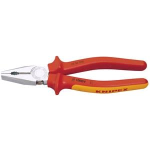 VDE Pliers, Knipex 81212 200mm Fully Insulated Combination Pliers, Knipex