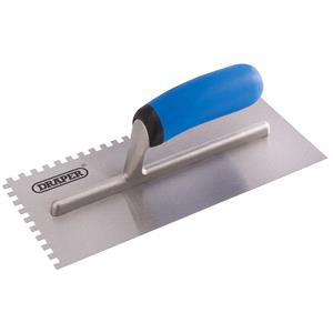 Adhesive Trowels, Draper 81256 Soft Grip Adhesive Spreading Trowel (280mm), Draper