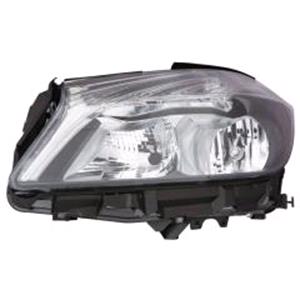 Lights, Left Headlamp (Takes H7 / H15 Bulbs, Supplied With Motor) for Mercedes A CLASS 2012 on, 