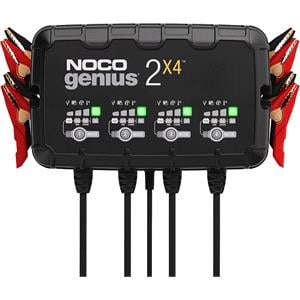 Battery Charger, NOCO GENIUS2X4 8A 4 Bank Battery Charger, NOCO