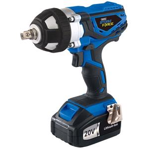 Impact Drivers and Wrenches, Draper Expert 82983 20V Cordless Impact Wrench with 1 LI ION Battery (3.0Ah) and Charger, Draper