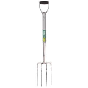 Forks, Draper 83755 Stainless Steel Garden Fork With Soft Grip Handle, Draper