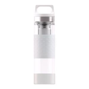 Reusable Mugs, SIGG Hot & Cold Glass Thermo Flask - White - 0.4L, SIGG