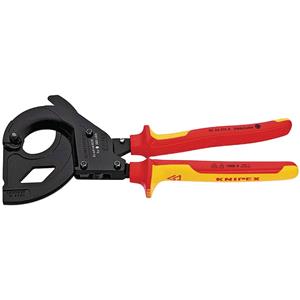 Cable Cutters/Shears, KNIPEX VDE Cable Cutter, Ratchet Action for SWA Cables, 315mm, Knipex