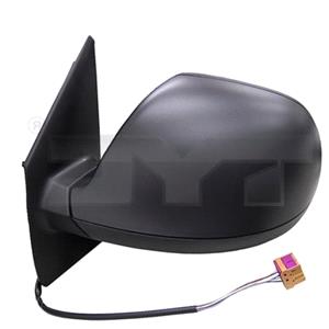 Wing Mirrors, Left Wing Mirror (Electric, Heated, Black Cover) for VW CARAVELLE Mk VI Bus, 2015 Onwards, 