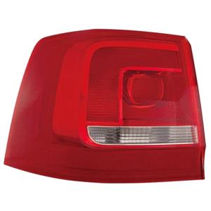 Lights, Left Rear Lamp (Outer On Quarter Panel, Supplied Without Bulbholder) for Volkswagen SHARAN 2010 on, 