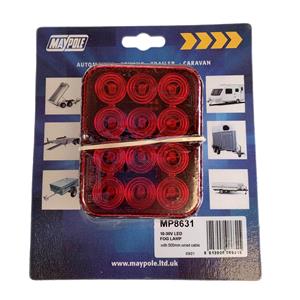 Uncategorised, LAMP   10 30V VARIVOLT RED LED FOG & 500mm CABLE DP, MAYPOLE