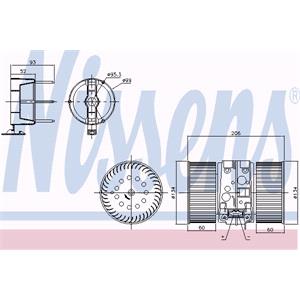 Interior Blowers, Nissens Interior Blower   87356, Nissens