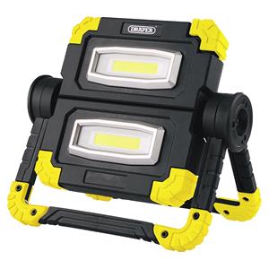 Torches, Draper 87696 Twin COB LED Rechargeable Work Light, 10W, 850 Lumens, Draper