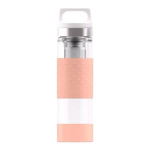 Reusable Mugs, SIGG Hot & Cold Glass Thermo Flask - Shy Pink - 0.4L, SIGG