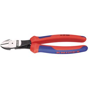 Side Cutter Pliers, Knipex 88145 200mm High Leverage Diagonal Side Cutter with Comfort Grip Handles, Knipex