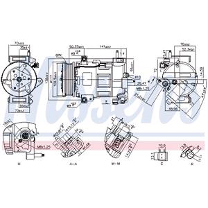 Air Conditioning Compresors, Nissens Air Conditioning Compresor (890758), Nissens