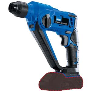 Drills and Cordless Drivers, Draper 89512 Storm Force 20V SDS+ Rotary Hammer Drill - Bare (Battery Available Separately), Draper
