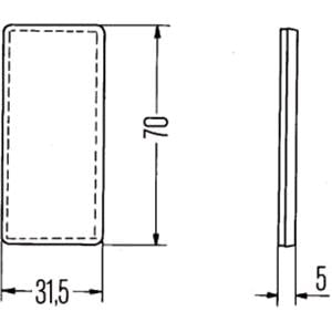 Rear Reflector, HELLA Rear Reflector, HELLA