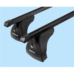 Complete set of steel roof bars, supplied with locks and keys