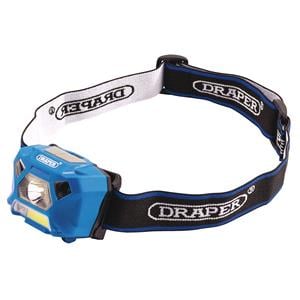 Rechargeable Lights, Draper 90067 3W Rechargeable COB LED Headlamp, Draper