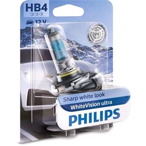 Bulbs   by Bulb Type, Philips WhiteVision Ultra 12V HB4 51W P22d Bulb   Single, Philips