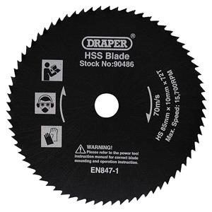 Circular Saw Blades, Draper 90486 HSS Saw Blade (85mm), Draper