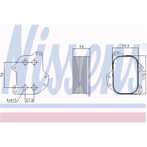 Engine Oil Coolers, Nissens Engine Oil Cooler, Nissens