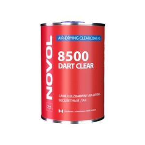 Body Repair and Preparation, Novol N Range Dart Clear 8500, 2:1 Air Drying HS Clearcoat, 1 Litre; Requires 500ml Hardener 90 850, Novol