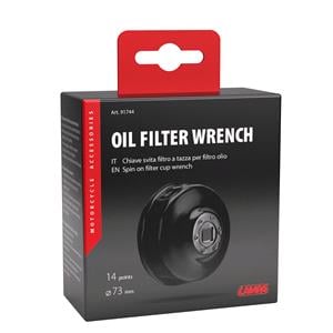 Filter and Plug Wrenches, Spin on oil filter cup wrench Ø 73 mm with 14 sides, Lampa