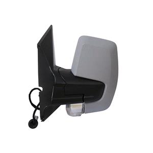 Wing Mirrors, Left Wing Mirror (electric, heated, indicator, power folding, primed cover) for Ford TRANSIT CUSTOM Box 2012 2018, 