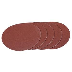 Sanding Discs, Draper 93388 Hook and Loop Aluminium Oxide Sanding Discs, 180mm, 60 Grit (Pack of 5), Draper