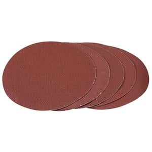 Sanding Discs, Draper 93422 Hook and Loop Aluminium Oxide Sanding Discs, 180mm, 80 Grit (Pack of 5), Draper