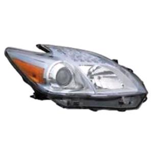 Lights, Right Headlamp (Halogen, Takes H11/HB3 Bulbs, Supplied Without Motor) for Toyota PRIUS 2010 on, 