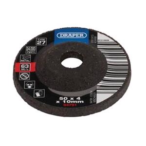 Grinding Discs, Draper 94791 DPC Metal Grinding Disc, 50 x 4 x 10mm, Draper