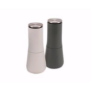Kitchen and Dining, Joseph Joseph Milltop Salt and Pepper Mill Set   Grey, JosephJoseph