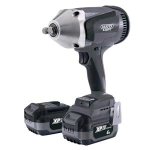 Impact Drivers and Wrenches, Draper 98960 XP20 20V Brushless 1 2" Impact Wrench (1000Nm) with 2 x 4.0Ah Batteries and Fast Charger, Draper