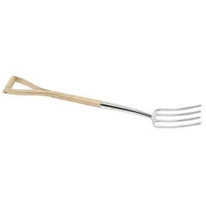 Tools, Stainless Steel Border Fork with Ash Handle, Draper