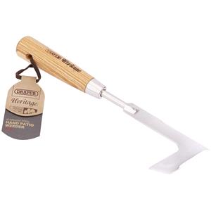 Gardening and Landscaping Equipment, Draper 99028 Heritage Stainless Steel Hand Patio Weeder With Ash Handle, Draper