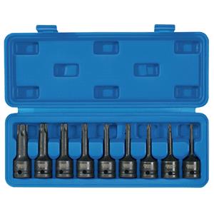 Draper TX STAR® Bit Sets, Draper Expert 99184 TX STAR Socket Bit Set, 1/2" Sq. Dr. (9 Piece), Draper