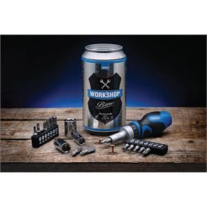 Draper 99413 Stubby Ratchet Screwdriver and Bit Set (18 piece)