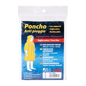 Clear Plastic Disposable Poncho - One Size