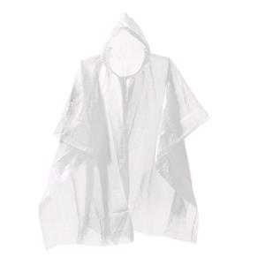 Clear Plastic Disposable Poncho - One Size